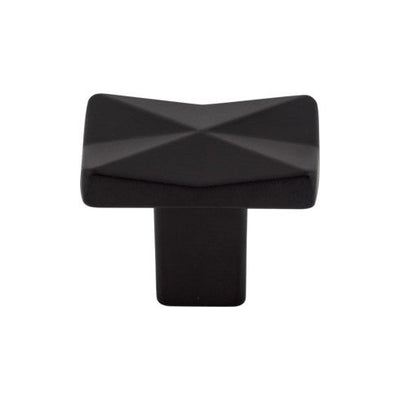 Top Knobs Quilted Knob 1 1/4" in Flat Black