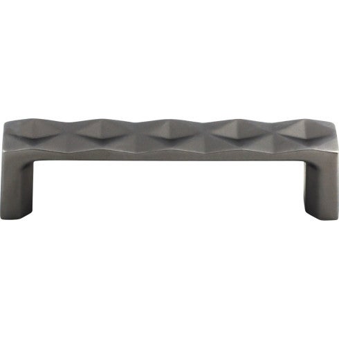 Top Knobs Quilted Pull 3 3/4" c-c in Ash Gray