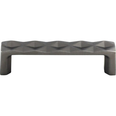Top Knobs Quilted Pull 3 3/4" c-c in Ash Gray