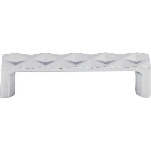 Top Knobs Quilted Pull 3 3/4" c-c in Polished Chrome