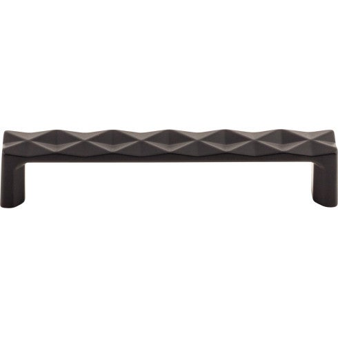 Top Knobs Quilted Pull 5 1/16" c-c in Flat Black