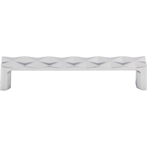 Top Knobs Quilted Pull 5 1/16" c-c in Polished Chrome