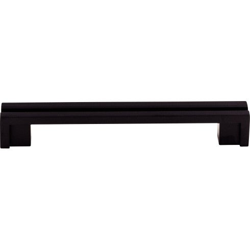Top Knobs Flat Rail Pull 5" c-c in Flat Black