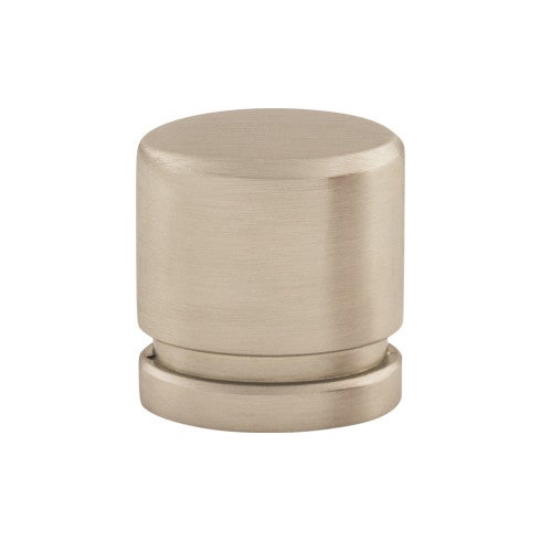 Top Knobs Oval Knob 1" in Brushed Satin Nickel