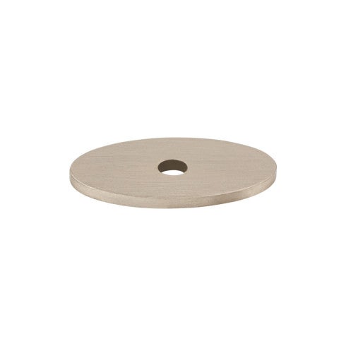 Top Knobs Oval Backplate 1 1/4" in Brushed Satin Nickel