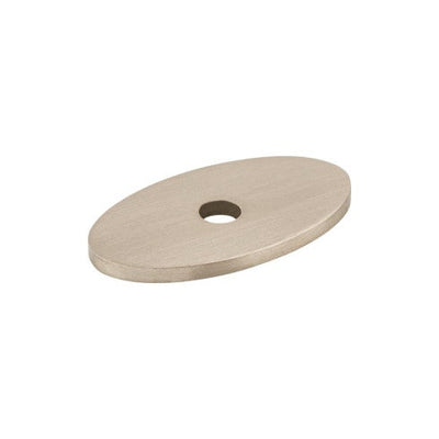 Top Knobs Oval Backplate 1 1/4" in Brushed Satin Nickel