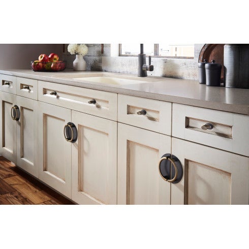 Top Knobs Oval Backplate 1 1/4" in Brushed Satin Nickel