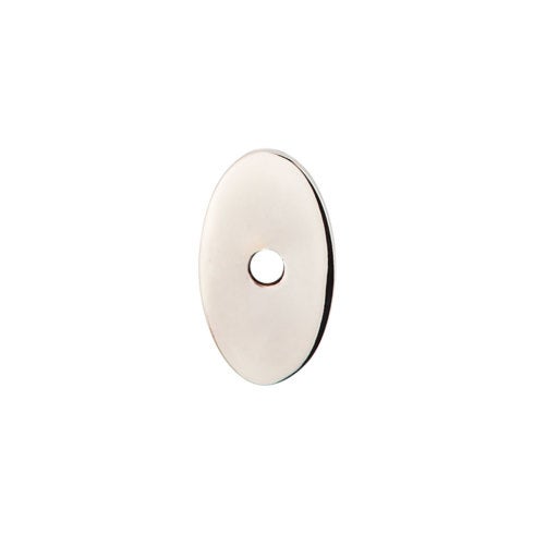 Top Knobs Oval Backplate 1 1/4" in Polished Nickel