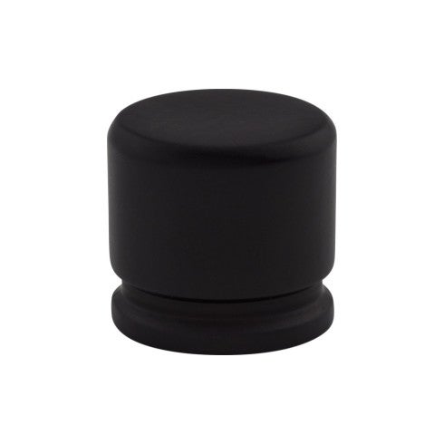 Top Knobs Oval Knob 1 1/8" in Flat Black