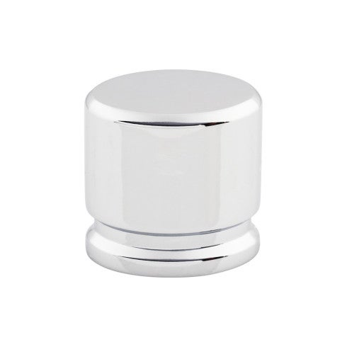 Top Knobs Oval Knob 1 1/8" in Polished Chrome