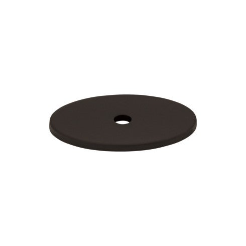 Top Knobs Oval Backplate 1 1/2" in Flat Black