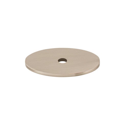 Top Knobs Oval Backplate 1 1/2" in Brushed Satin Nickel