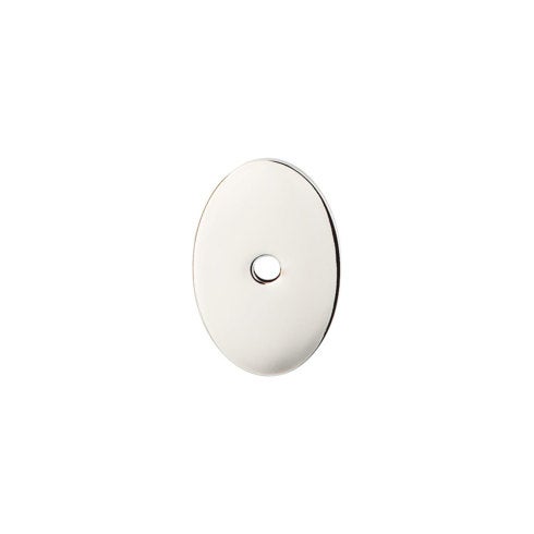 Top Knobs Oval Backplate 1 1/2" in Polished Nickel