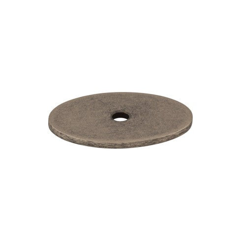 Top Knobs Oval Backplate 1 1/2" in Pewter Antique