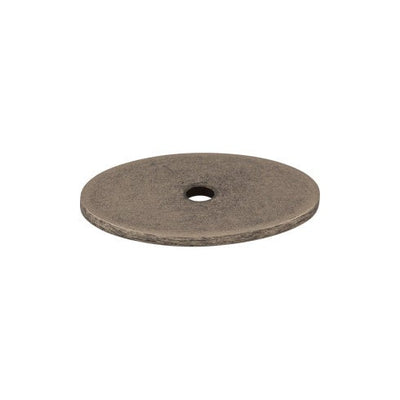 Top Knobs Oval Backplate 1 1/2" in Pewter Antique