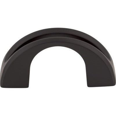 Top Knobs Tango U Finger Pull 2" c-c in Flat Black