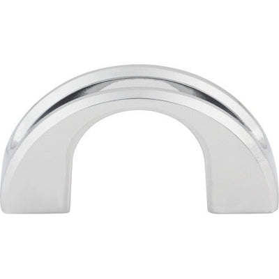 Top Knobs Tango U Finger Pull 2" c-c in Polished Chrome