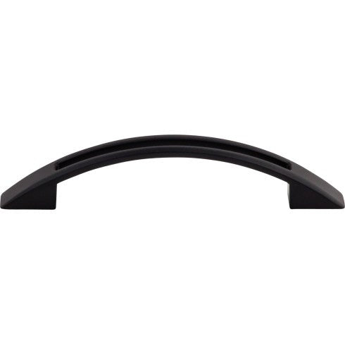 Top Knobs Tango Cut Out Pull 3 3/4" c-c in Flat Black