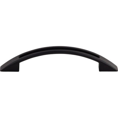Top Knobs Tango Cut Out Pull 3 3/4" c-c in Flat Black