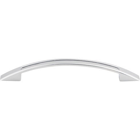Top Knobs Tango Cut Out Pull 5 1/16" c-c in Polished Chrome