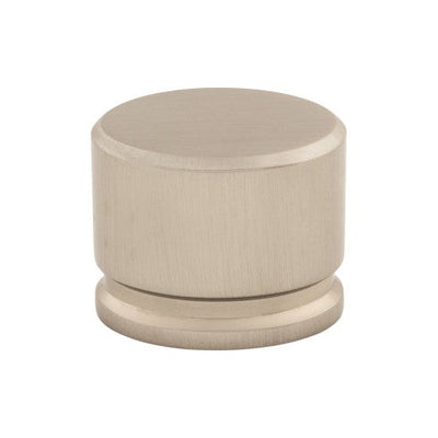 Top Knobs Oval Knob 1 3/8" in Brushed Satin Nickel