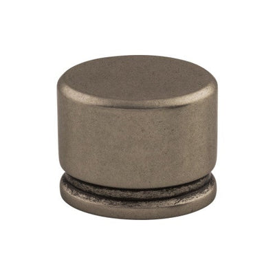 Top Knobs Oval Knob 1 3/8" in Pewter Antique