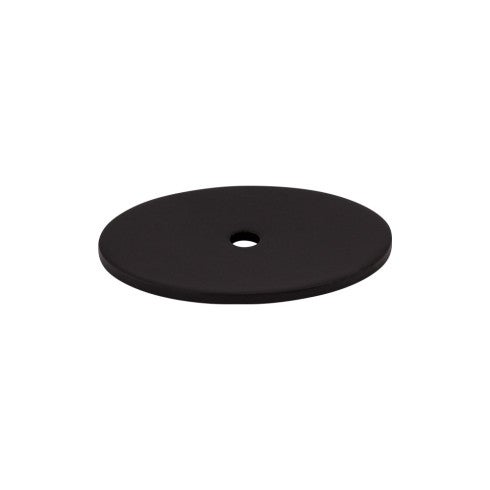 Top Knobs Oval Backplate 1 3/4" in Flat Black