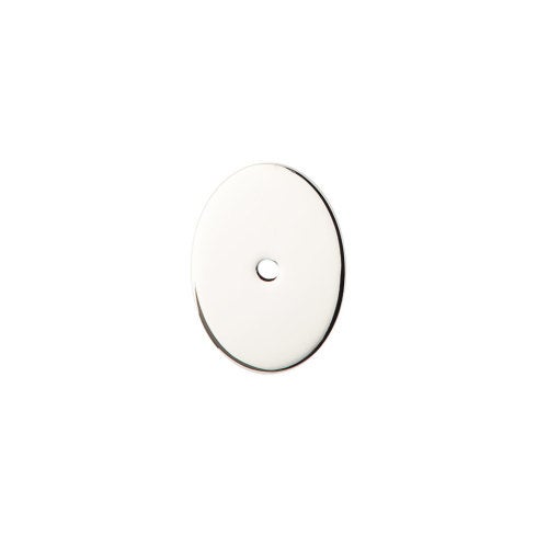 Top Knobs Oval Backplate 1 3/4" in Polished Nickel