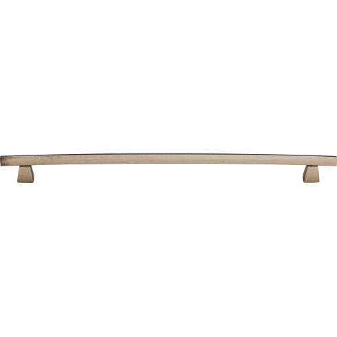 Top Knobs Arched Pull 12" c-c in Pewter Antique