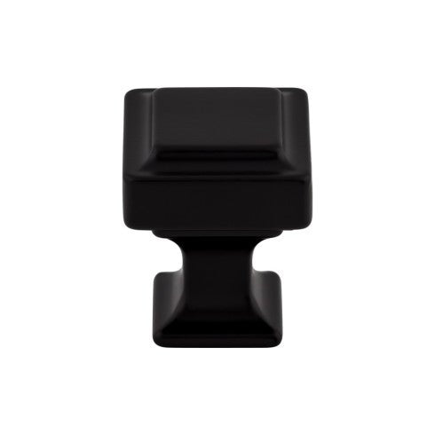 Top Knobs Ascendra Knob 1" in Flat Black