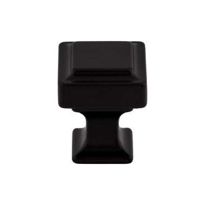 Top Knobs Ascendra Knob 1" in Flat Black