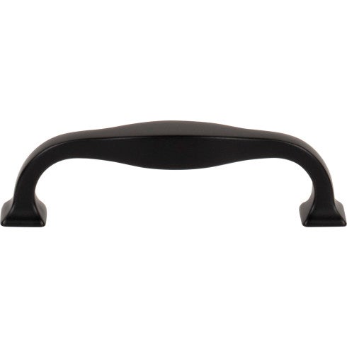 Top Knobs Contour Pull 3 3/4" c-c in Flat Black