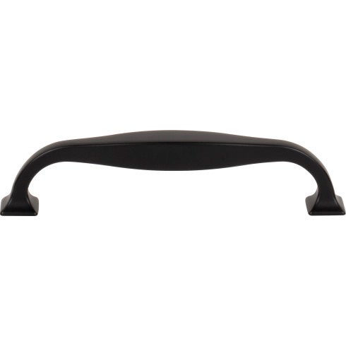 Top Knobs Contour Pull 5 1/16" c-c in Flat Black