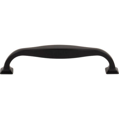 Top Knobs Contour Pull 5 1/16" c-c in Flat Black