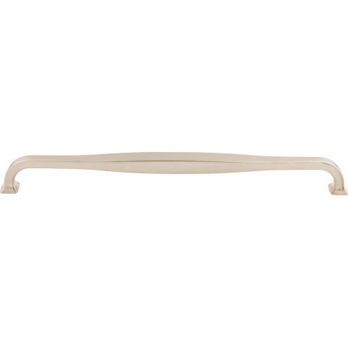Top Knobs Contour Pull 12" c-c in Brushed Satin Nickel