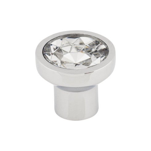 Top Knobs Wentworth Crystal Knob 13/16" in Polished Chrome