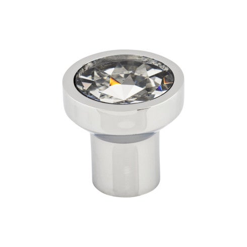 Top Knobs Wentworth Crystal Knob 1 1/8" in Polished Chrome