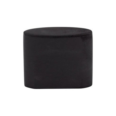 Top Knobs Oval Slot Knob 3/4" c-c in Flat Black