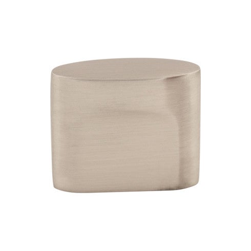 Top Knobs Oval Slot Knob 3/4" c-c in Brushed Satin Nickel