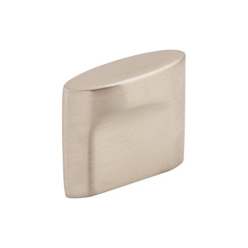 Top Knobs Oval Slot Knob 3/4" c-c in Brushed Satin Nickel