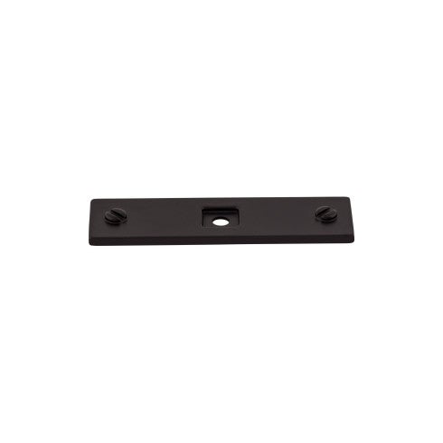 Top Knobs Channing Backplate 3" in Flat Black