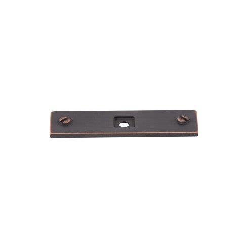 Top Knobs Channing Backplate 3" in Umbrio