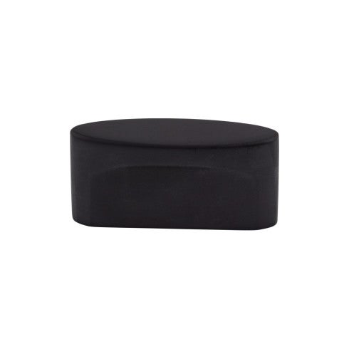 Top Knobs Oval Slot Knob 1 1/2" c-c in Flat Black