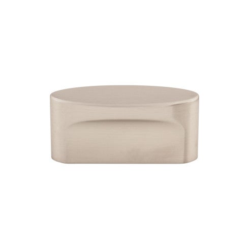Top Knobs Oval Slot Knob 1 1/2" c-c in Brushed Satin Nickel