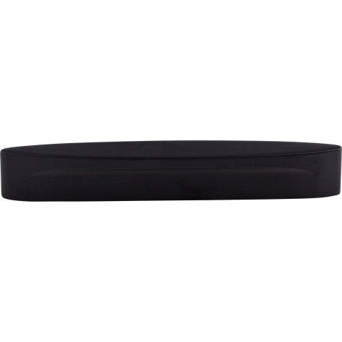 Top Knobs Oval Long Slot Pull 5" c-c in Flat Black