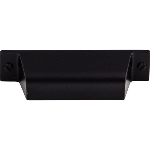 Top Knobs Channing Cup Pull 2 3/4" c-c in Flat Black