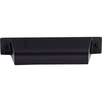 Top Knobs Channing Cup Pull 3 3/4" c-c in Flat Black