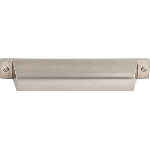 Top Knobs Channing Cup Pull 5" c-c in Brushed Satin Nickel