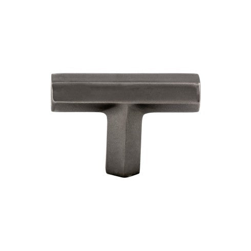Top Knobs Lydia T Shape Knob 1 3/4" in Ash Gray