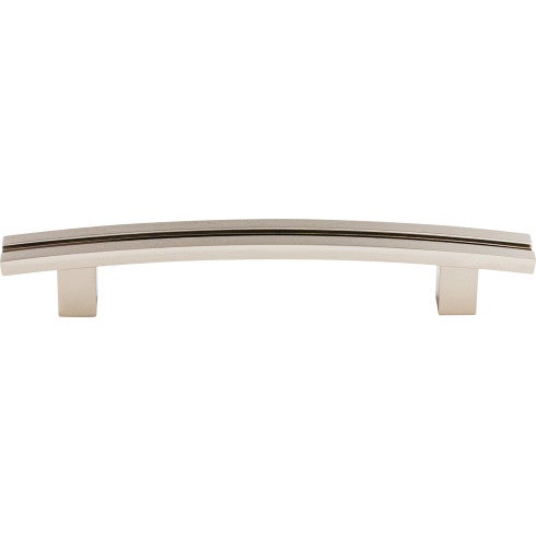 Top Knobs Inset Rail Pull 5" c-c in Polished Nickel